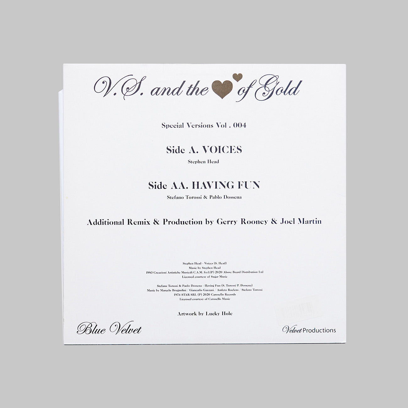 VELVET SEASON&THE HEARTS OF GOLD / VOICES、HAVING FUN