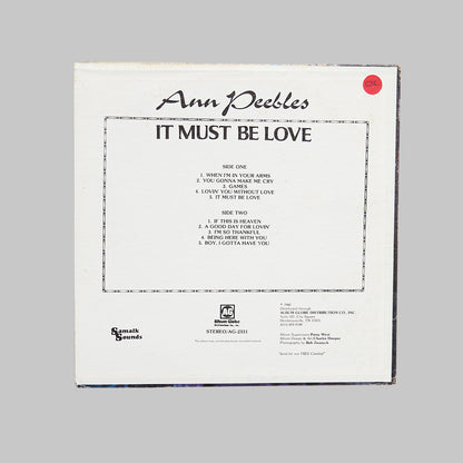 ANN PEEBLES / IT MUST BE LOVE